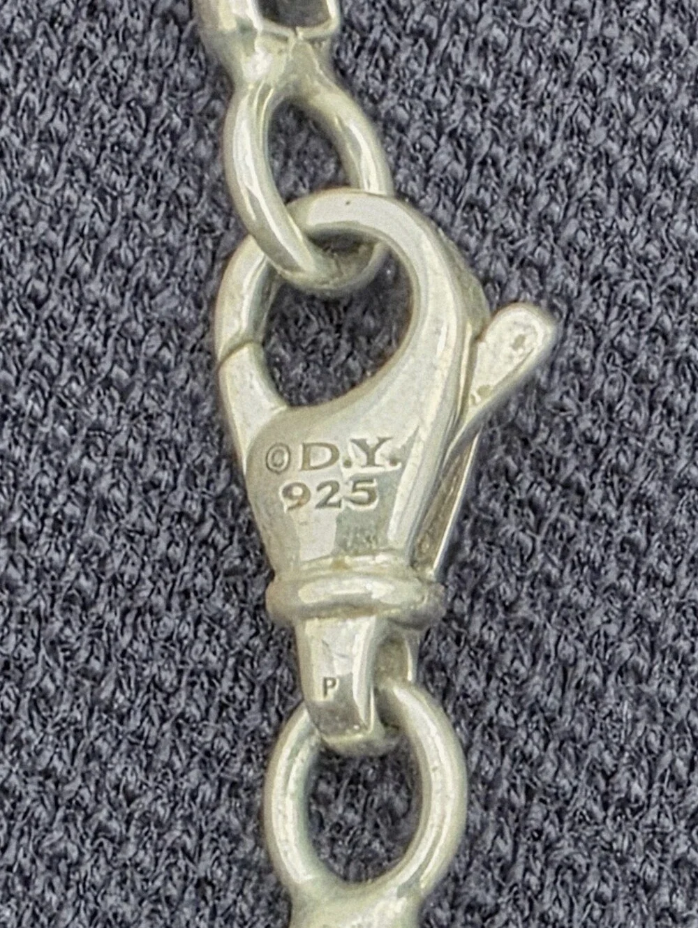 David Yurman Sterling Silver Dagger Pendant Necklace-3.6mm Box Chain Brand New